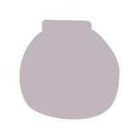 Minimalist Abstract Pot and Vase Shape Icon Elements Illustration vector