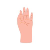 Hands gesture with fingers and open palms icon, illustration element vector