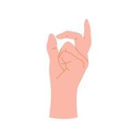 Rustic Organic Gesture Hand icon illustration element vector