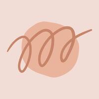 Hand drawn basic abstract shape with scribble element shapes and doodle objects. Contemporary modern trendy illustrations. vector