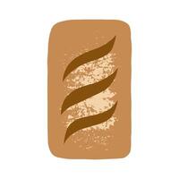 french bread baguette breakfast cafe and baking bakery element illustration vector