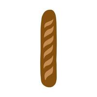 Cafe element french baguette vegetables bakery bread or pastry illustration vector