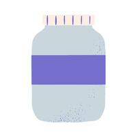 Kitchen cooking utensil jar icon illustration. Baking bakery and pastry stuff element vector