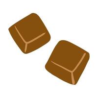 Hand drawn chocolate bar icon illustration. Baking bakery and pastry stuff element vector