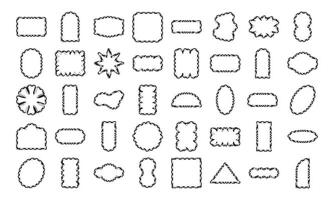 Abstract candy cane-themed shapes including oval rectangle line flower and sparkle Perfect for branding packaging prints and social media posts vector