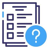 Question mark icon vector