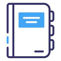 A notebook icon on a white background vector