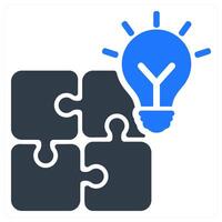 Business Solution icon concept vector