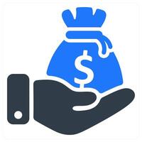 Capital icon concept vector