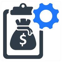 Budget Management icon concept vector