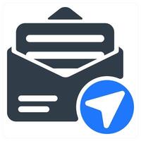 Sending Mail icon concept vector