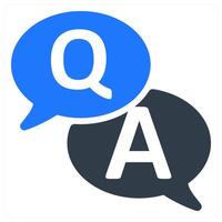 Question And Answer icon concept vector