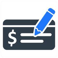 Payment Check icon concept vector