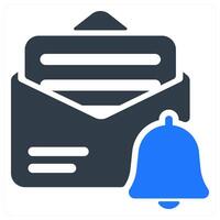 Mail Notification icon concept vector