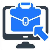 Job Seeking icon concept vector