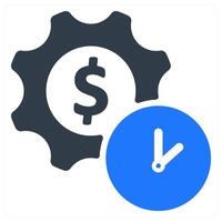 Investment Time Plan icon concept vector