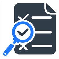 Search Report icon concept vector