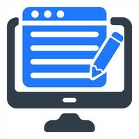 Content Writing icon concept vector