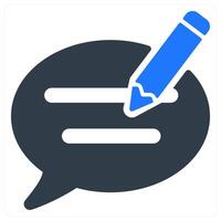 Feedback Writing icon concept vector