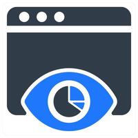 Impression Report icon concept vector
