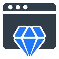Website Reputation icon concept vector