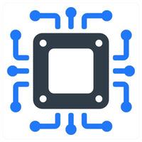 Cpu Processor icon concept vector