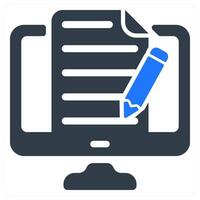 Copywriting icon concept vector