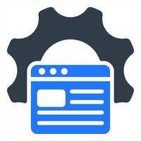 Website Optimisation icon concept vector