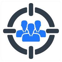 Target Audience icon concept vector