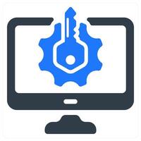 Keyword Generator icon concept vector