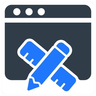 Web Design icon concept