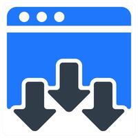 Landing Page icon concept vector