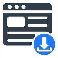 Download Website icon concept vector