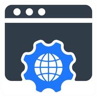 Browser Settings icon concept vector