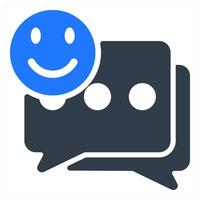 Smile Feedback icon concept vector