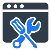 Browser Optimisation icon concept vector