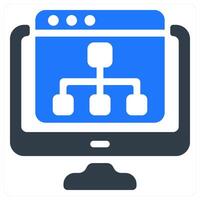 Refine Webpage icon concept vector