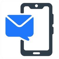 Mobile Report icon concept vector