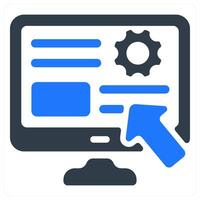 Optimization icon concept vector