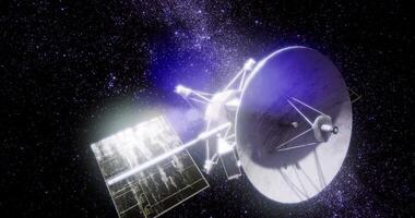 Exploration of deep space by the Magellan spacecraft during its mission video