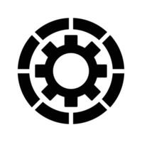 illustration of process workflow and efficiency icon vector