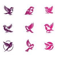 Tree Sparrow Collection Design vector