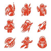 Alan Shepard Astronaut Collection Design vector