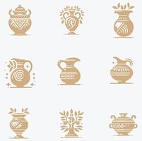 Clazomenian Jar collection logo vector