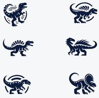 Fossil Flower collection logo vector