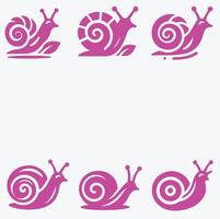 The Snail Spiral collection logo vector