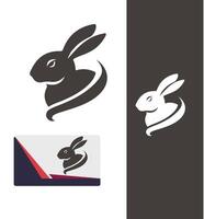Quick Hop Rabbit Logo vector