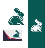 Hyper Bunny Rabbit Logo vector