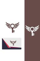 Flight Key Wings Logo vector