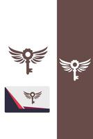 Celestial Key Wings Logo vector
